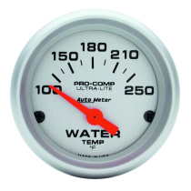 Vattentempmätare 52mm 100-250ºF (Elektrisk) Ultra-Lite